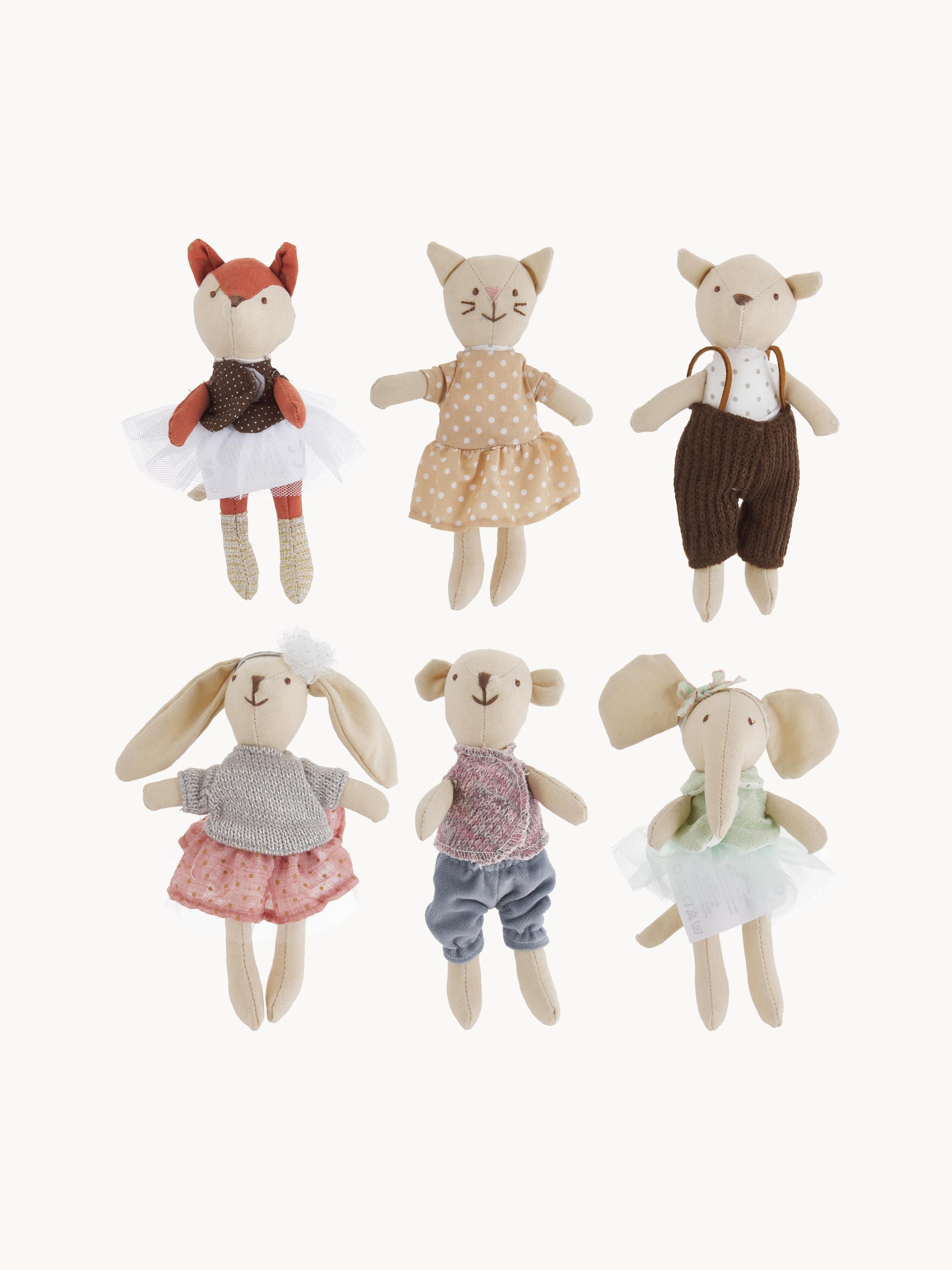 Kuscheltiere Friends, 6er-Set