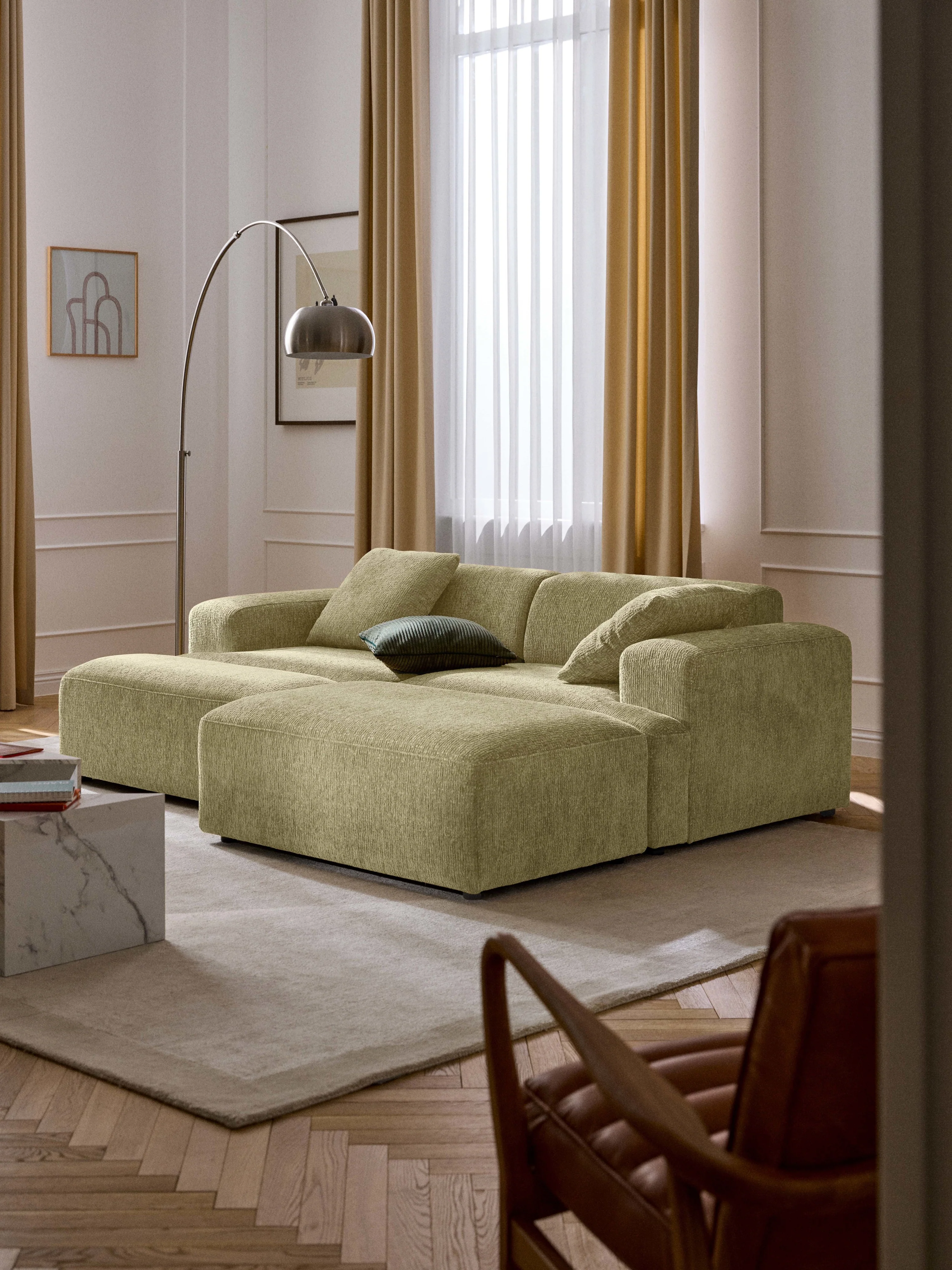 XL Sofa-Hocker Melva, B 116 x T 72 cm