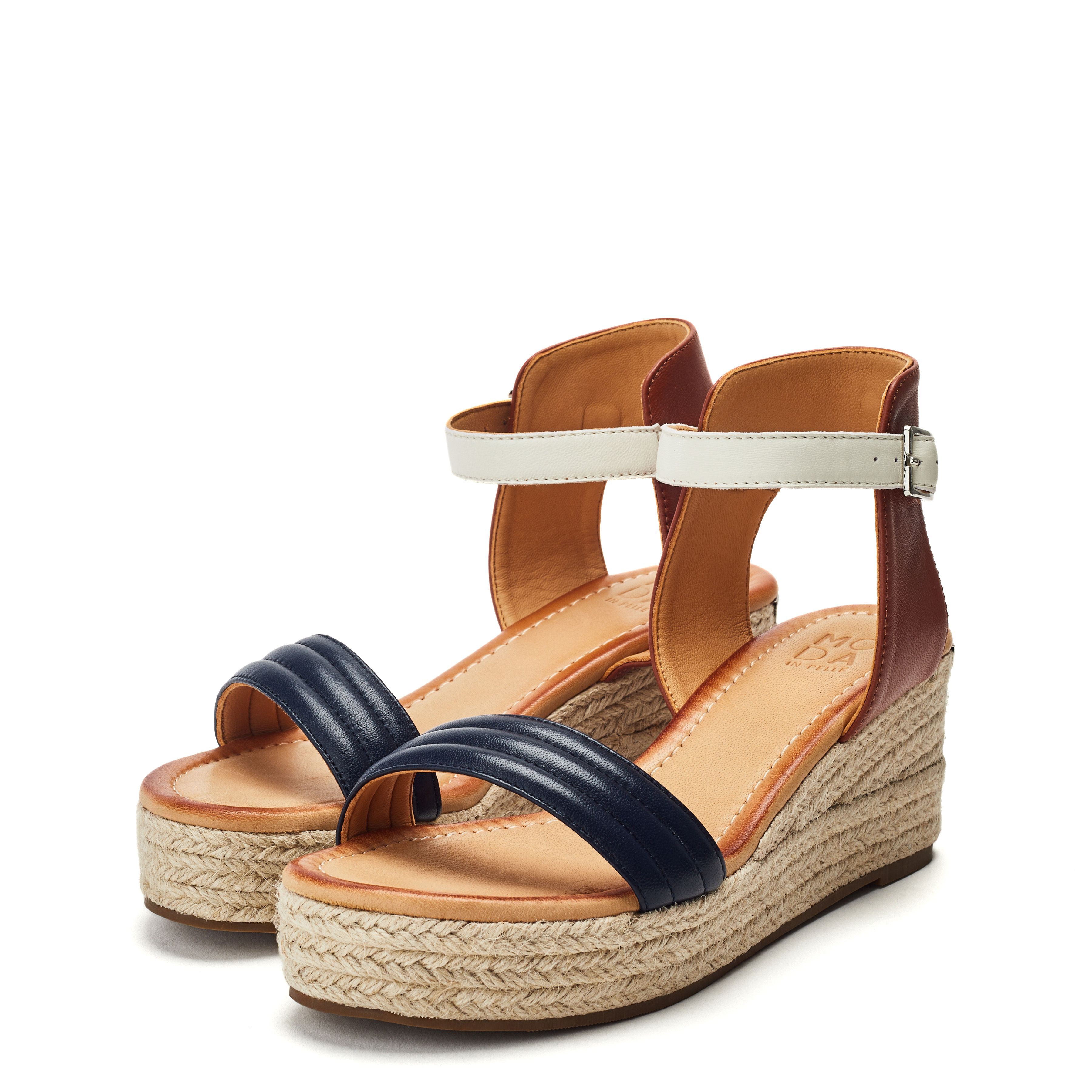 Moda In Pelle Kolanthia' Leather Wedges