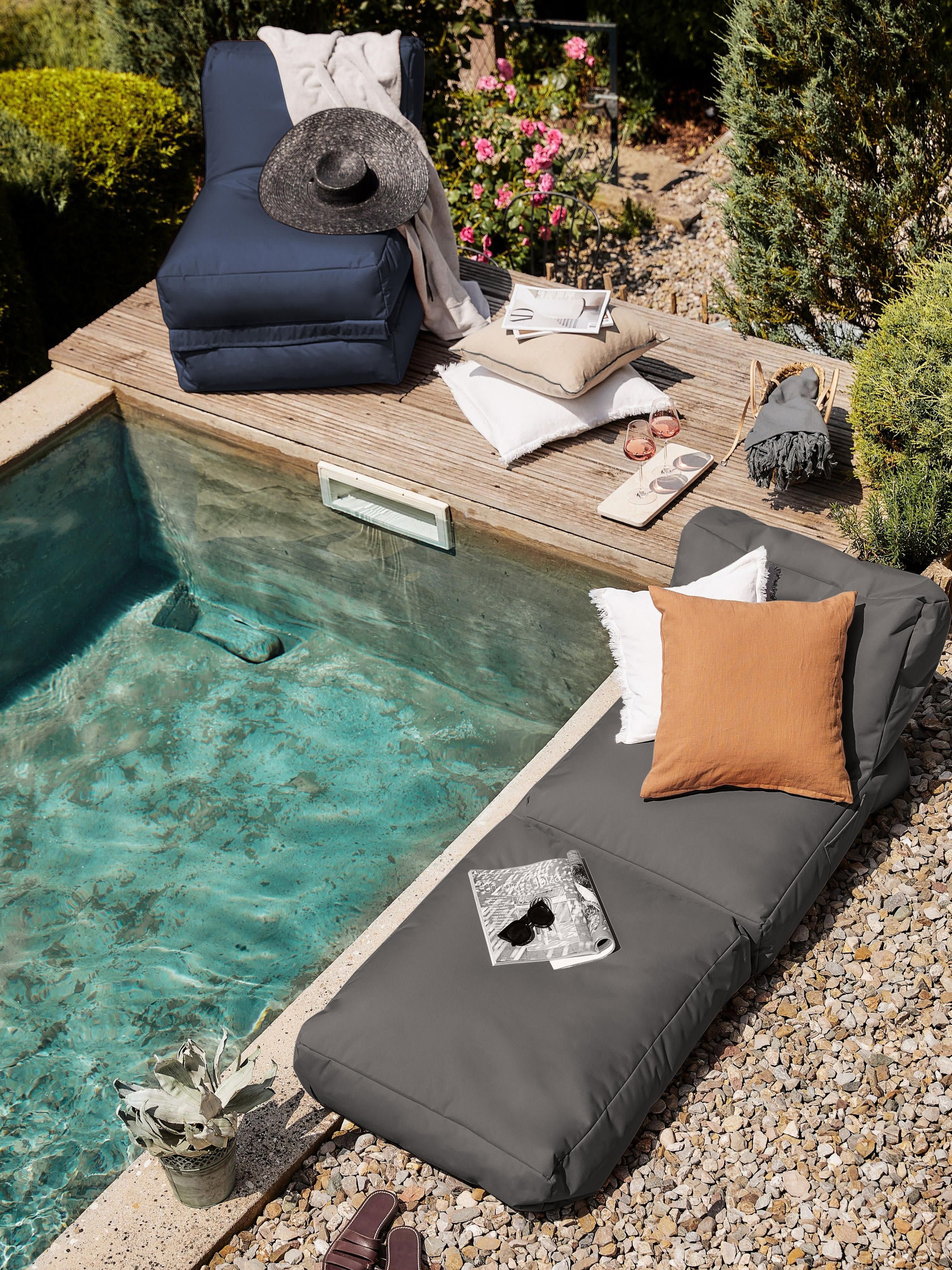 Garten-Loungesessel Pop Up mit Liegefunktion