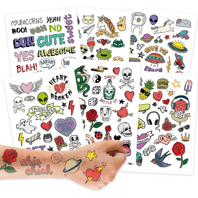 Sticker 6er-Set Scrunch Doodles
