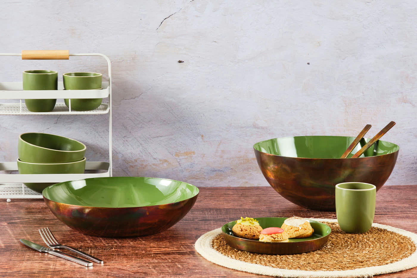 ORIGIN - Plateau en métal vert D20