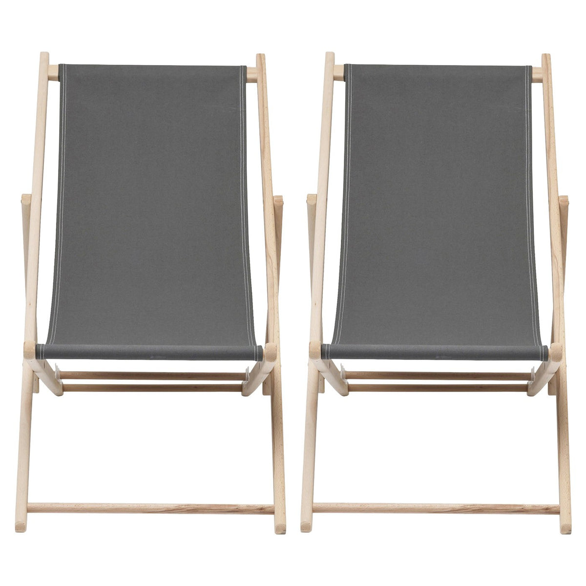 Kare Design Ligstoelen Easy Summer grijs 2/set