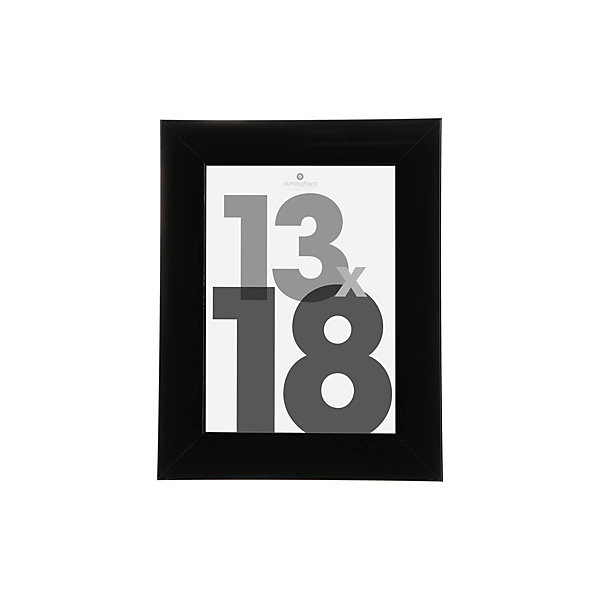 Cadre photo Lise - bois et verre - noir - 13x18 cm - Atmosphera
