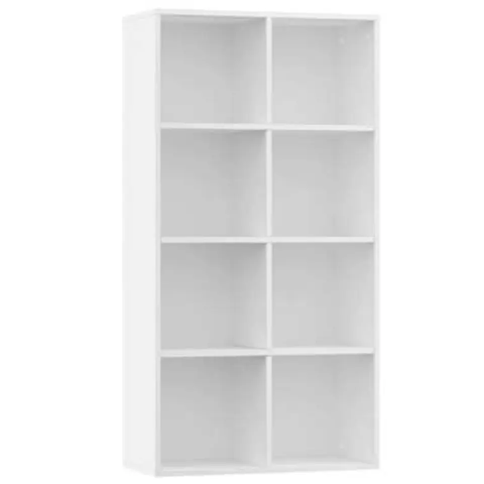 vidaXL - Boekenkast - Wit - Bewerkt hout - 66 x 30 x 130 cm