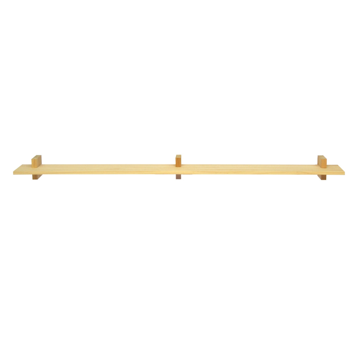 Naan Furniture Wandplank Deyá - Natuurlijk gelakt massief - Individueel - 180 cm