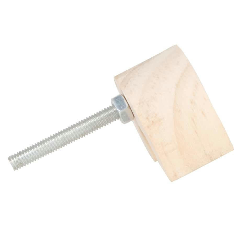 ARC EN CIEL - Bouton de porte arc-en-ciel en bois de pin beige et rose