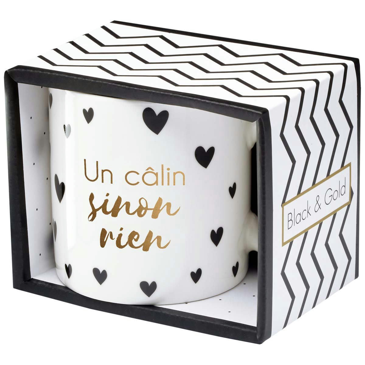 - Mug cadeau un câlin sinon rien
