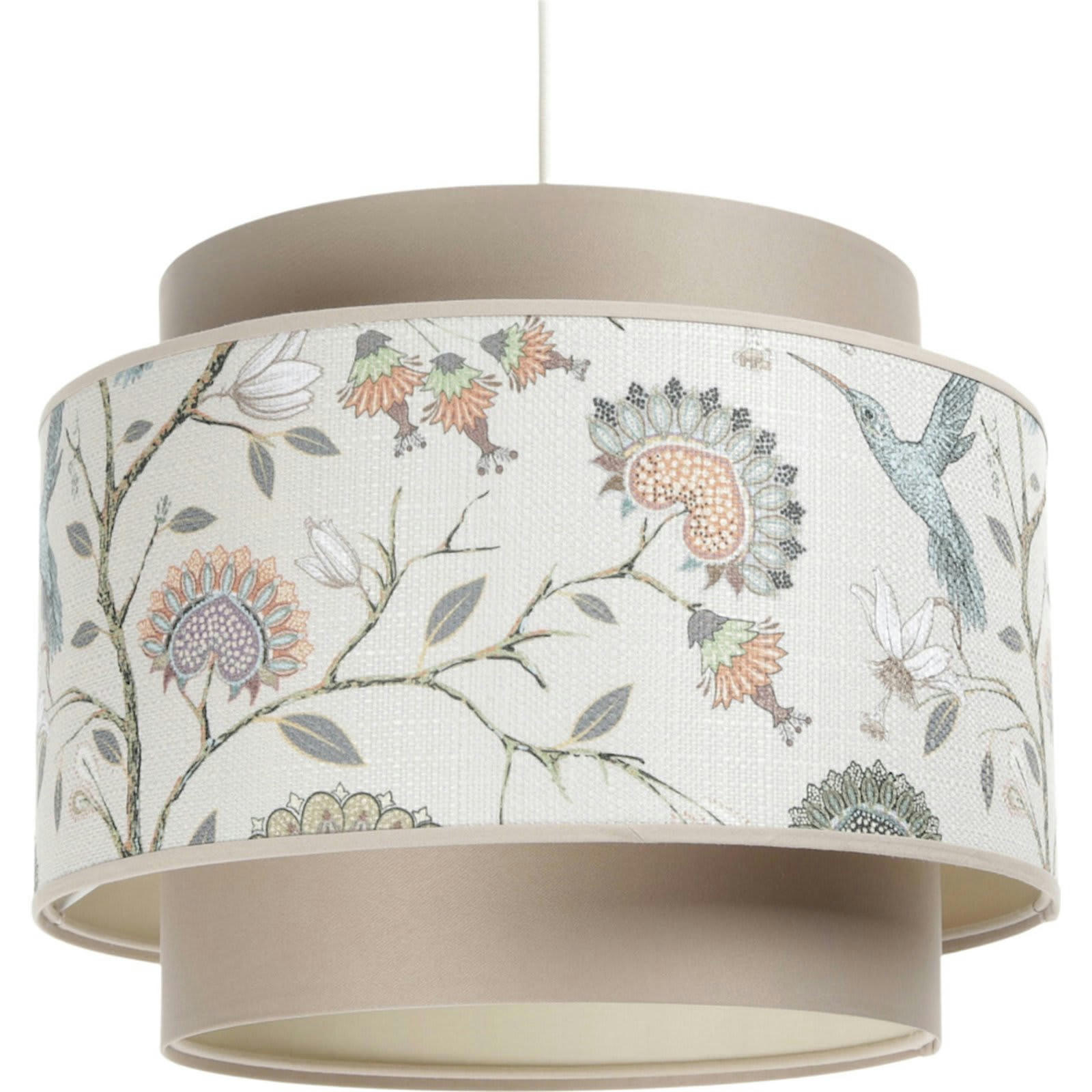 DOBLO - Suspension Velours Beige 40x40x31 cm