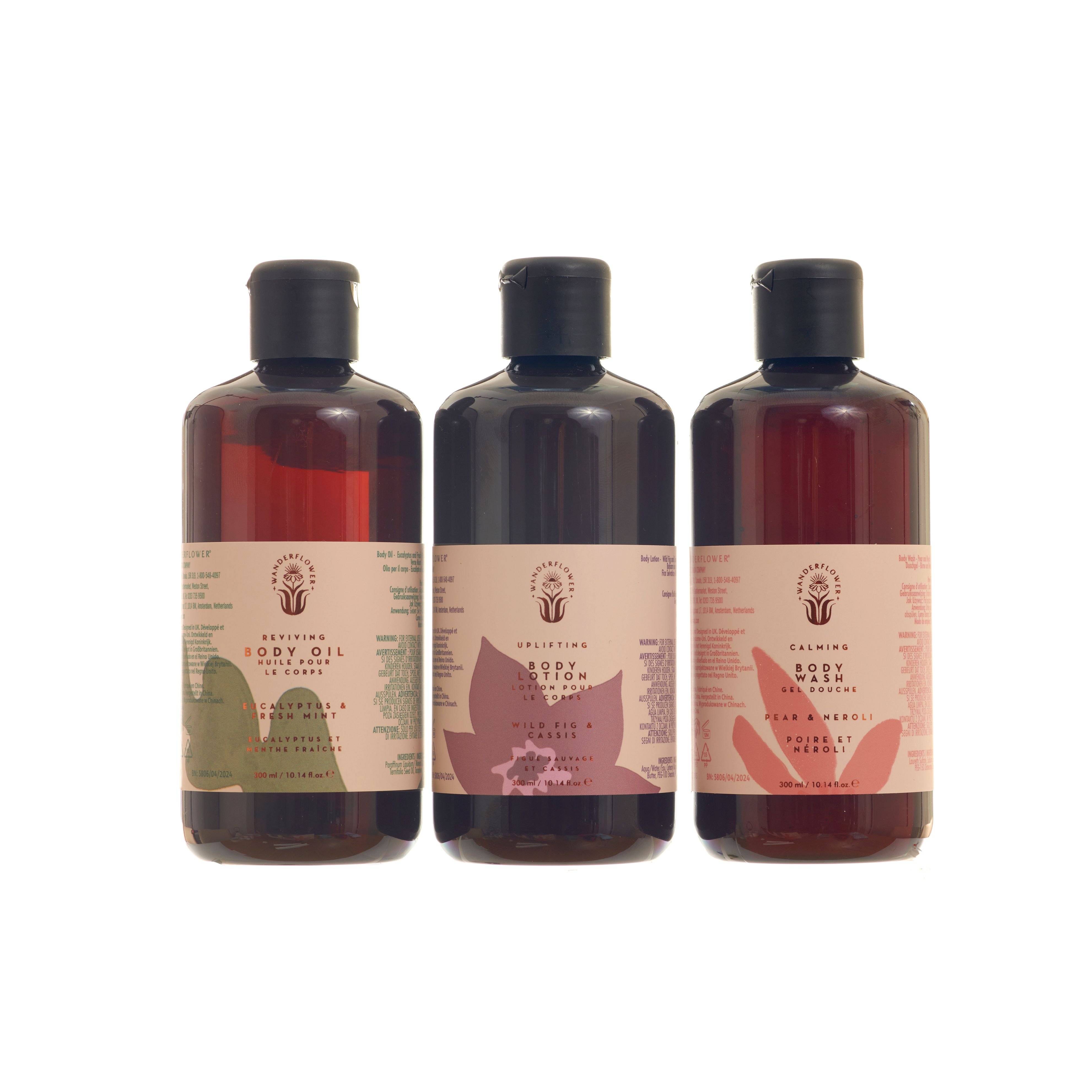 Wanderflower Revival Gift Set - Body Wash, Body Oil & Body Lotion