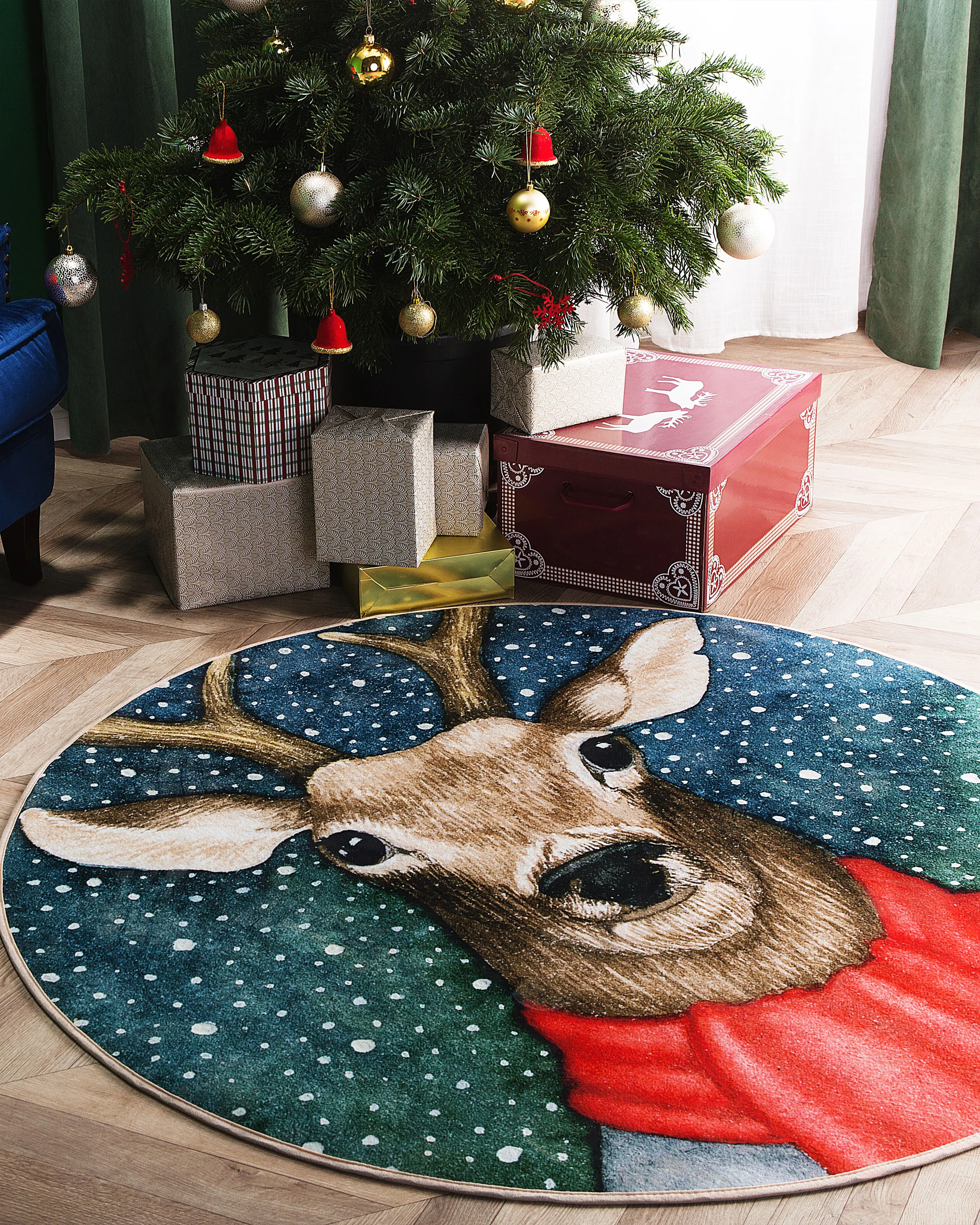 Rug EREGLI Blue ? 140 cm