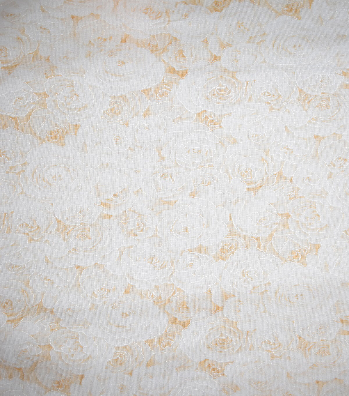 Roses Quilt Metallic Cotton Fabric by Keepsake Calico