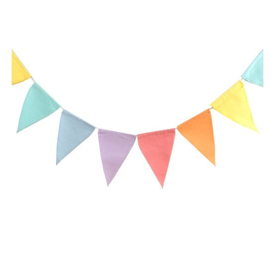 Pastel Canvas Bunting 2.2m