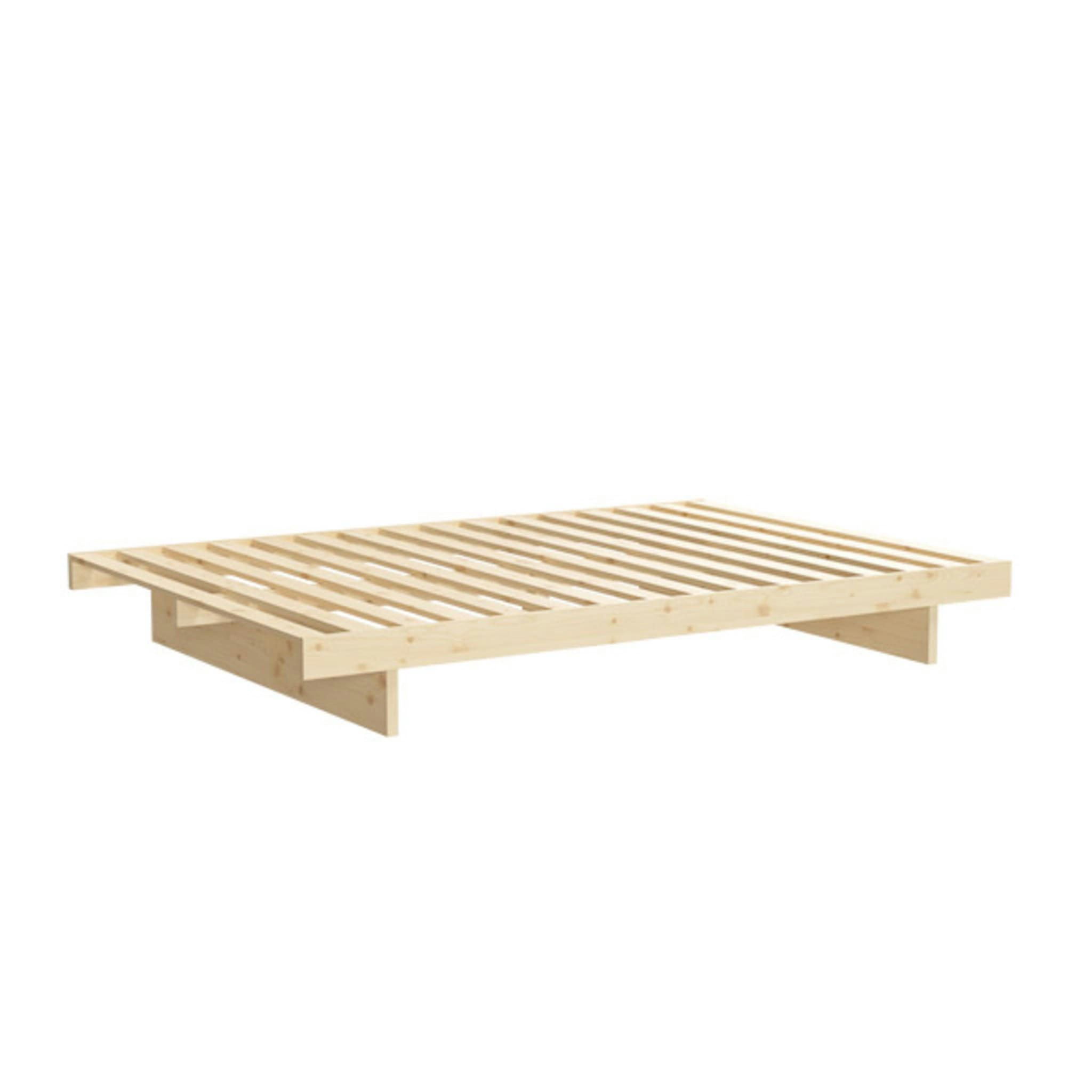 - Lit en pin massif naturel naturel 180x200