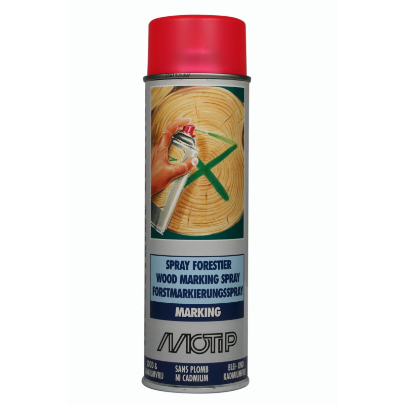 Spray de marquage forestier rouge 0,5 L