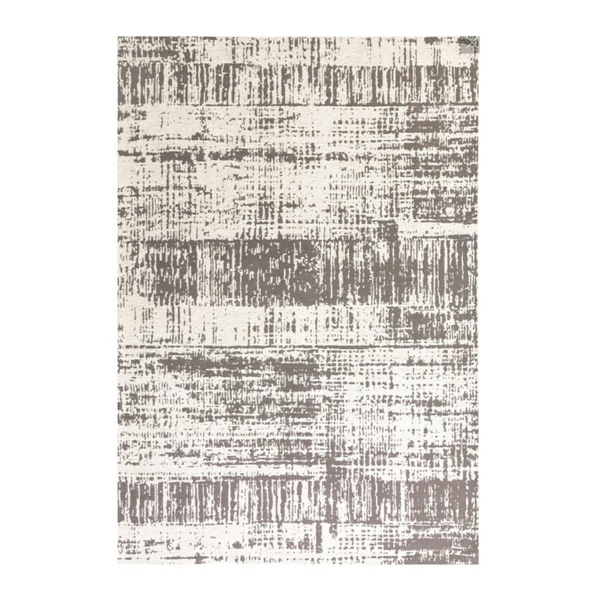 BAUS - Tapis de salon en polyester blanc 120x170 cm