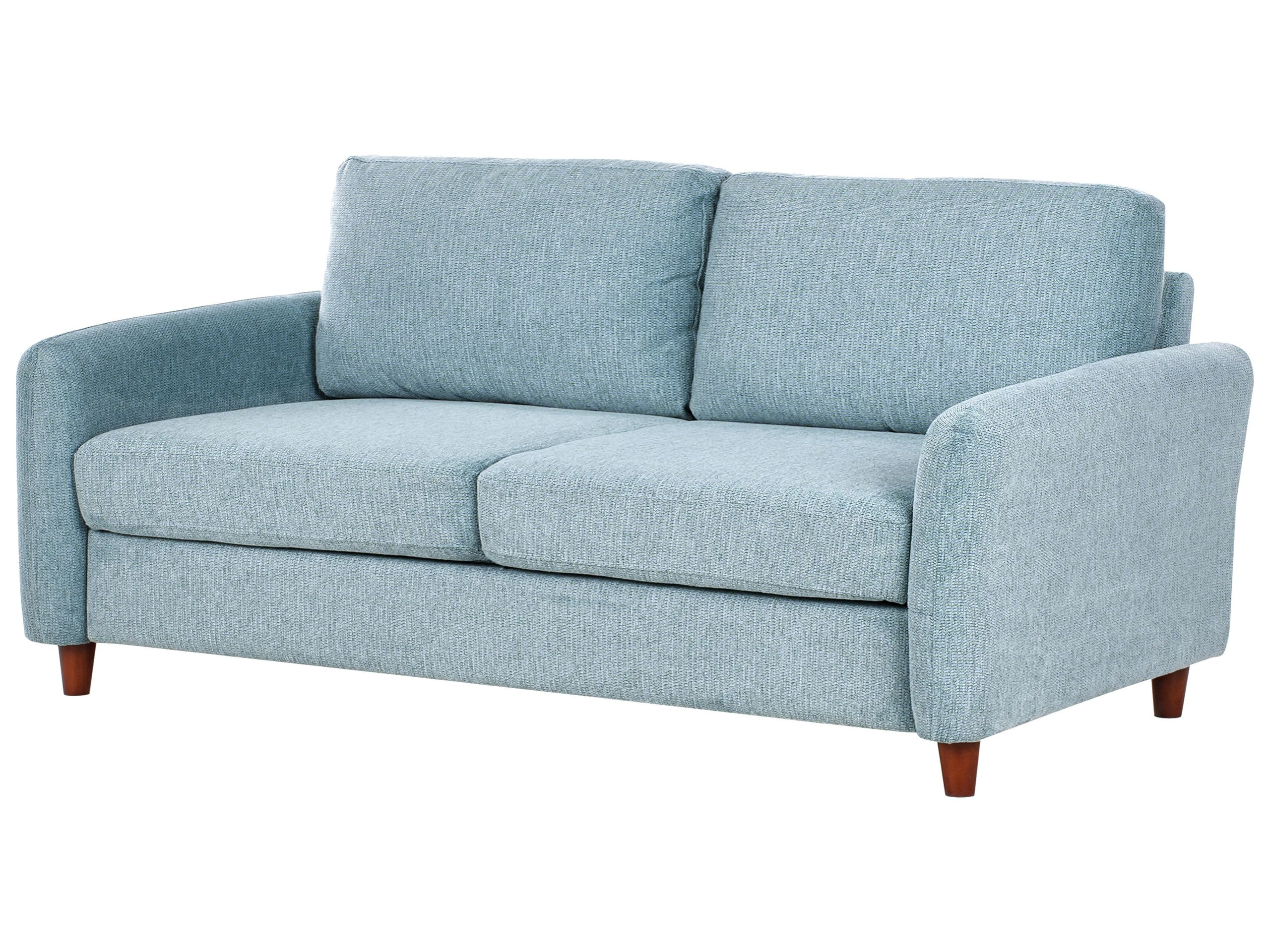 Sofa trzyosobowa tapicerowana niebieska