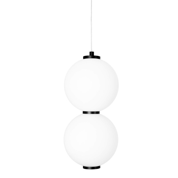 Lampa wisząca TAMA czarno-biała LED 1x16W Ciepła biel 1280lm Maxlight