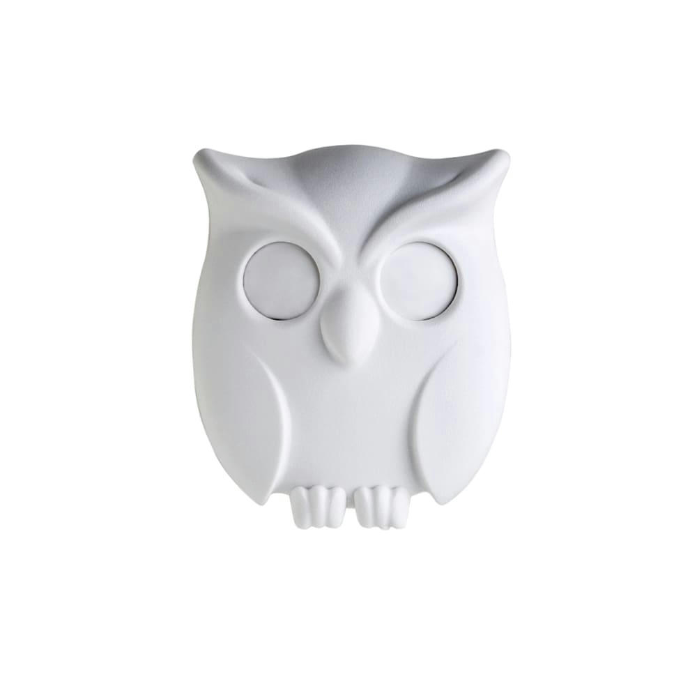 HIBOU - Accroche clés hibou blanc