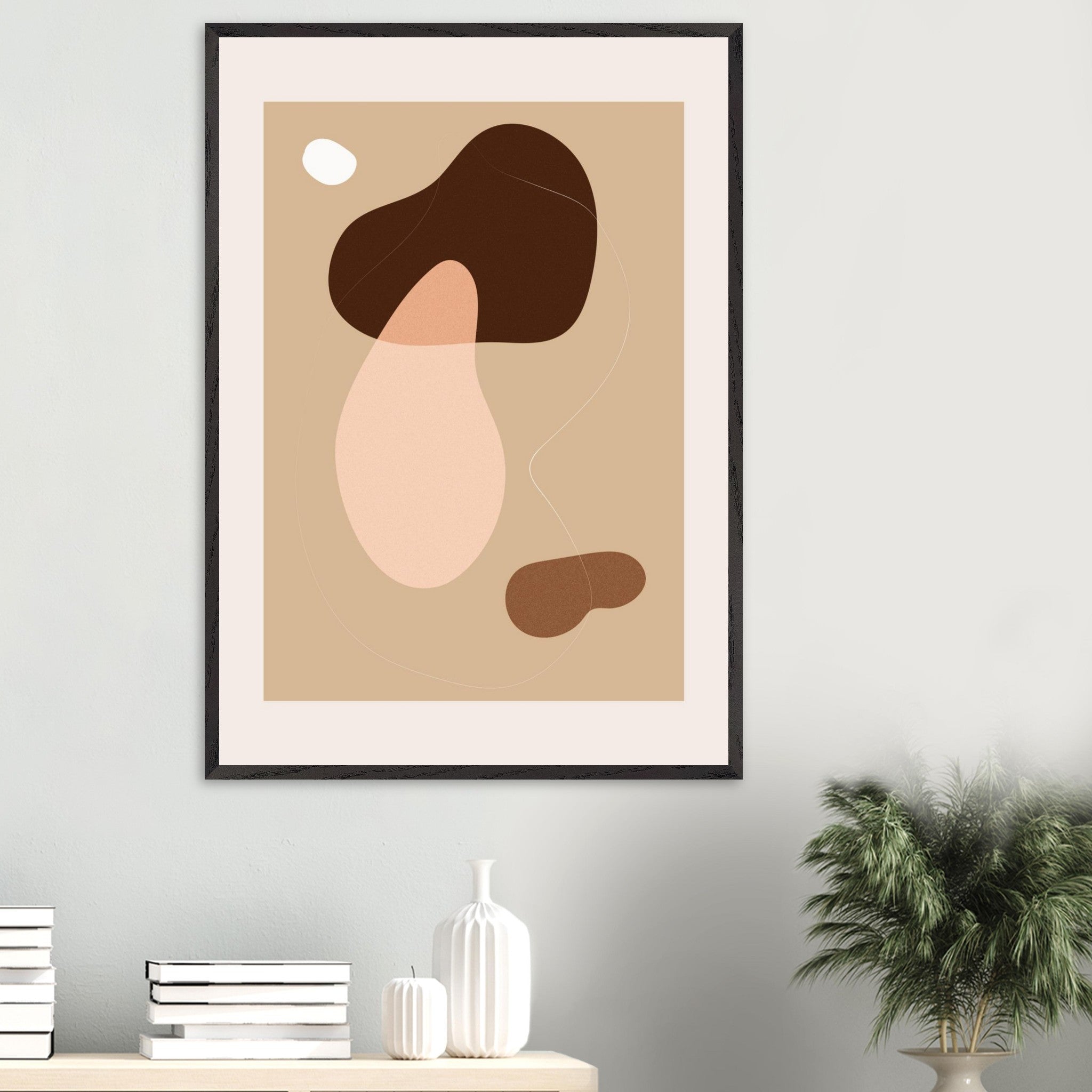 Artfulprints Boho wall art - Abstract earth III  poster 70x100 cm