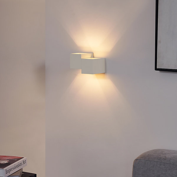 Applique murale moderne beige 2 lumières - Transfer Double