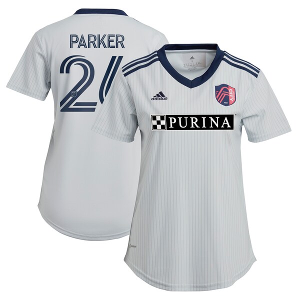 Tim Parker St. Louis City SC adidas Women's 2024 The Spirit Kit Replica Jersey - Gray