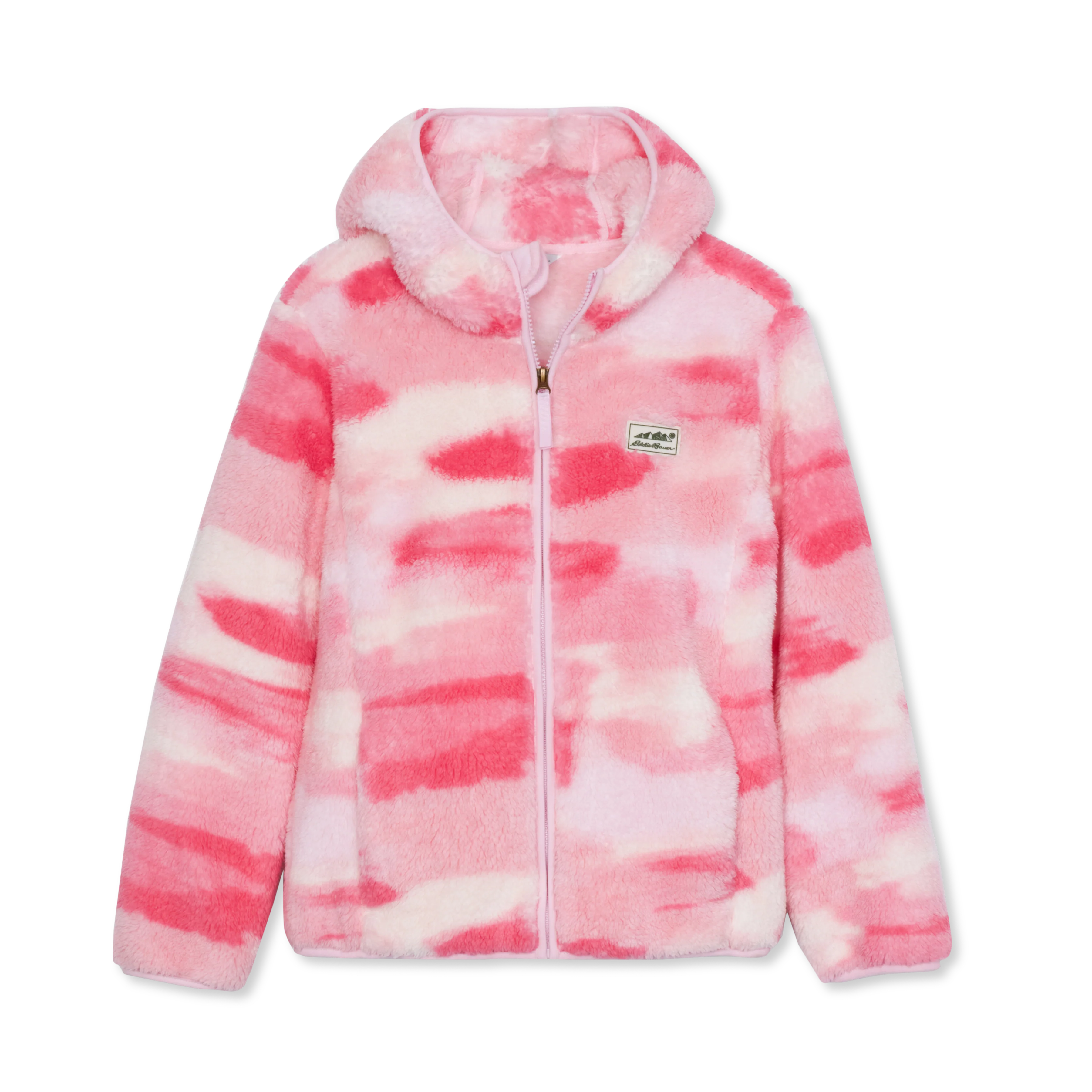 Kids' Hooded Quest Plush Fleece Jacket - Print