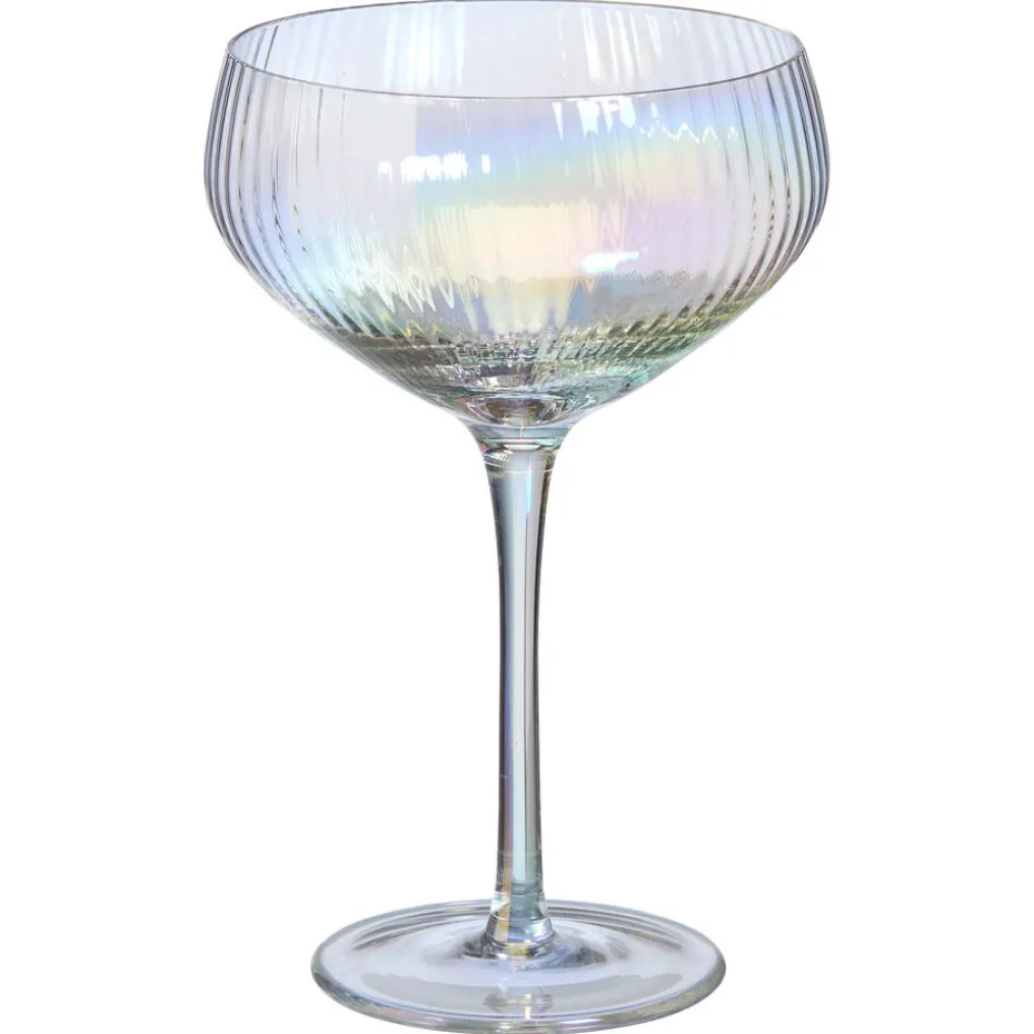 Kwantum Glazen | Glazen | Champagneglas Ribbel Holo – 370 Ml