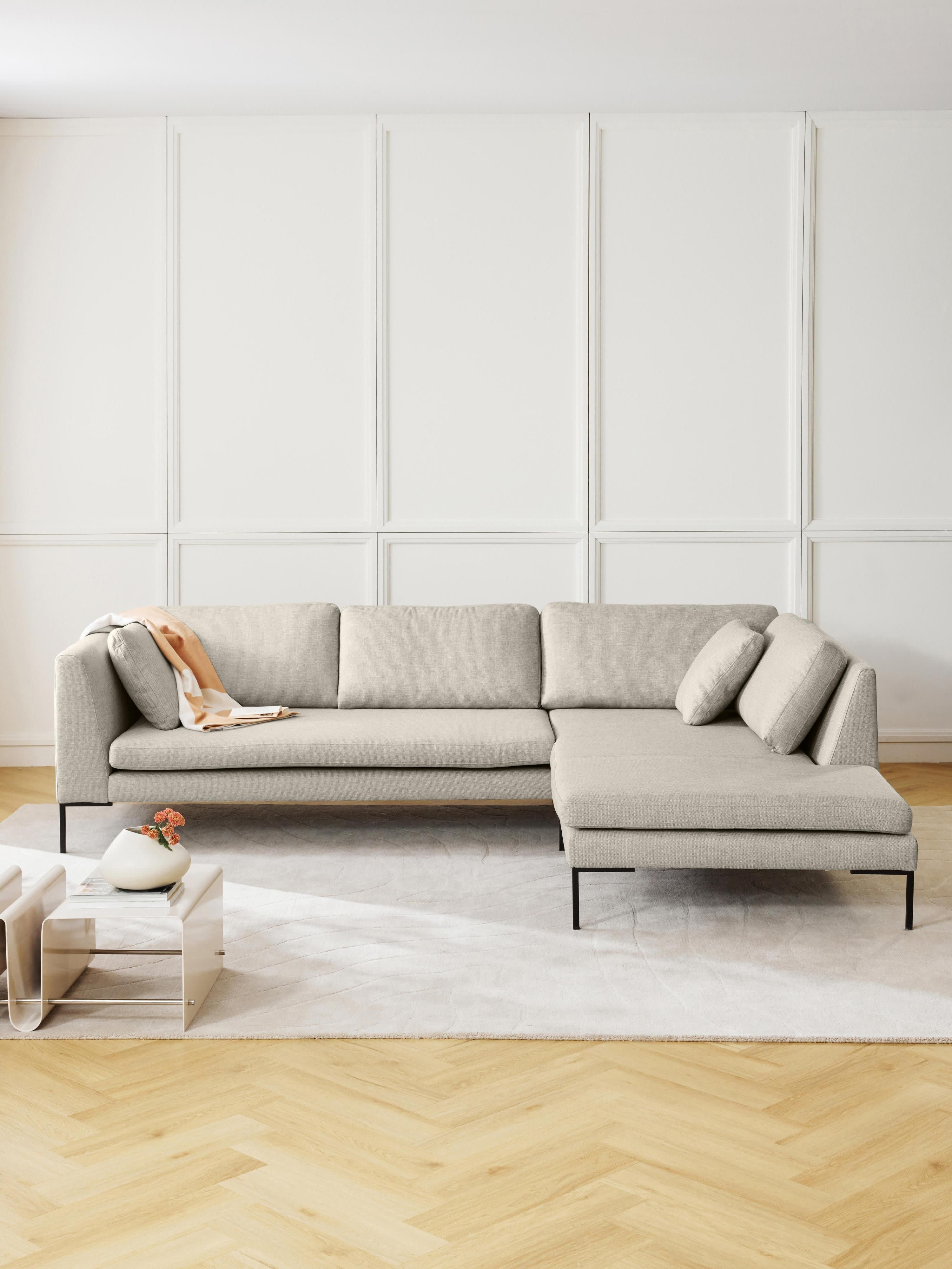 Ecksofa Emma mit Metall-Füßen