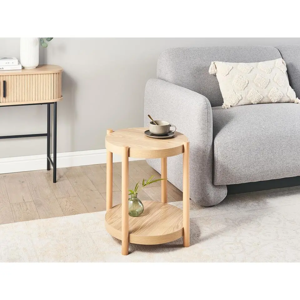 CONNELL - Bijzettafel - Lichthout - MDF