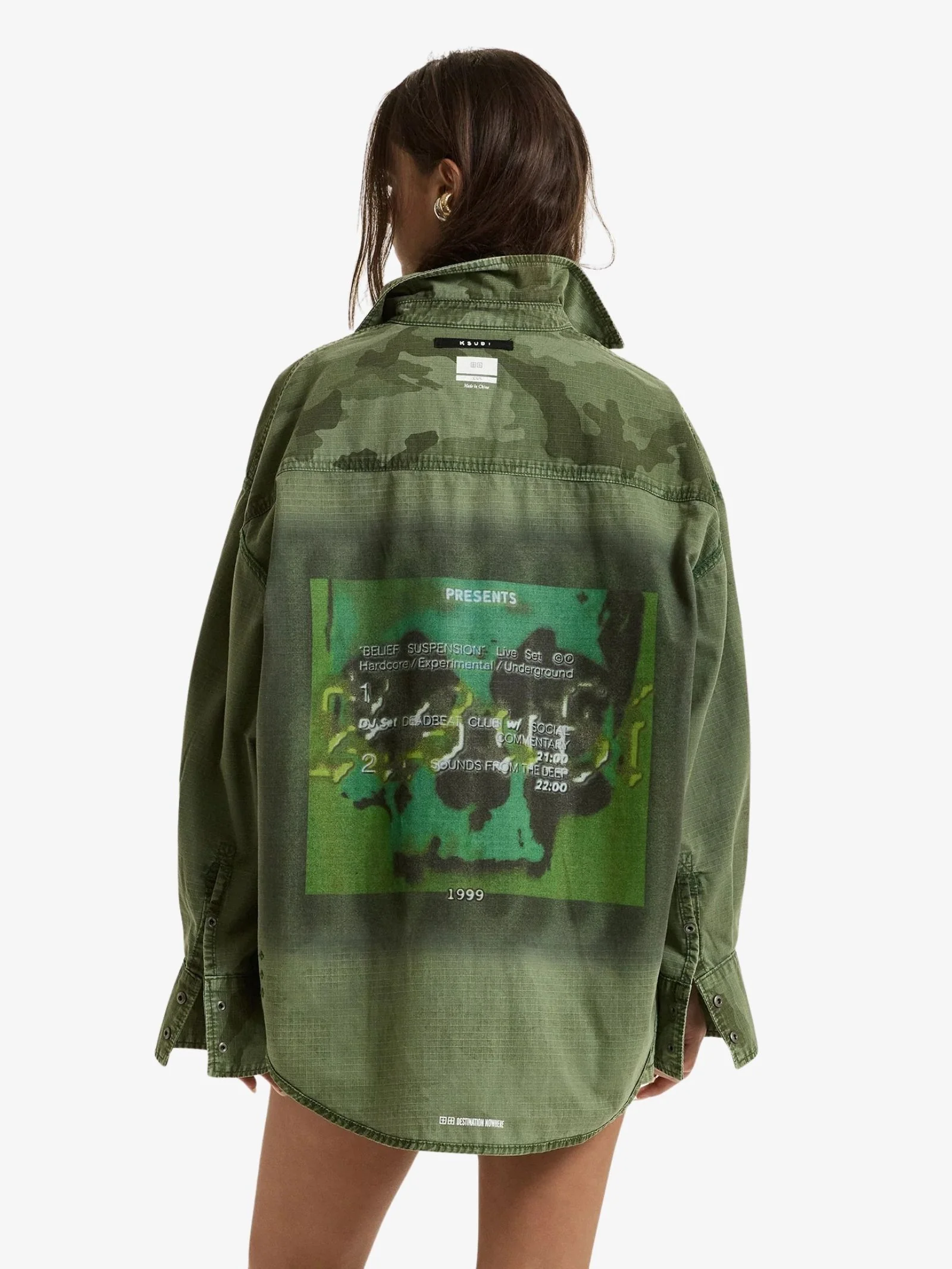 Astra Cargo Shirt Hash Camo