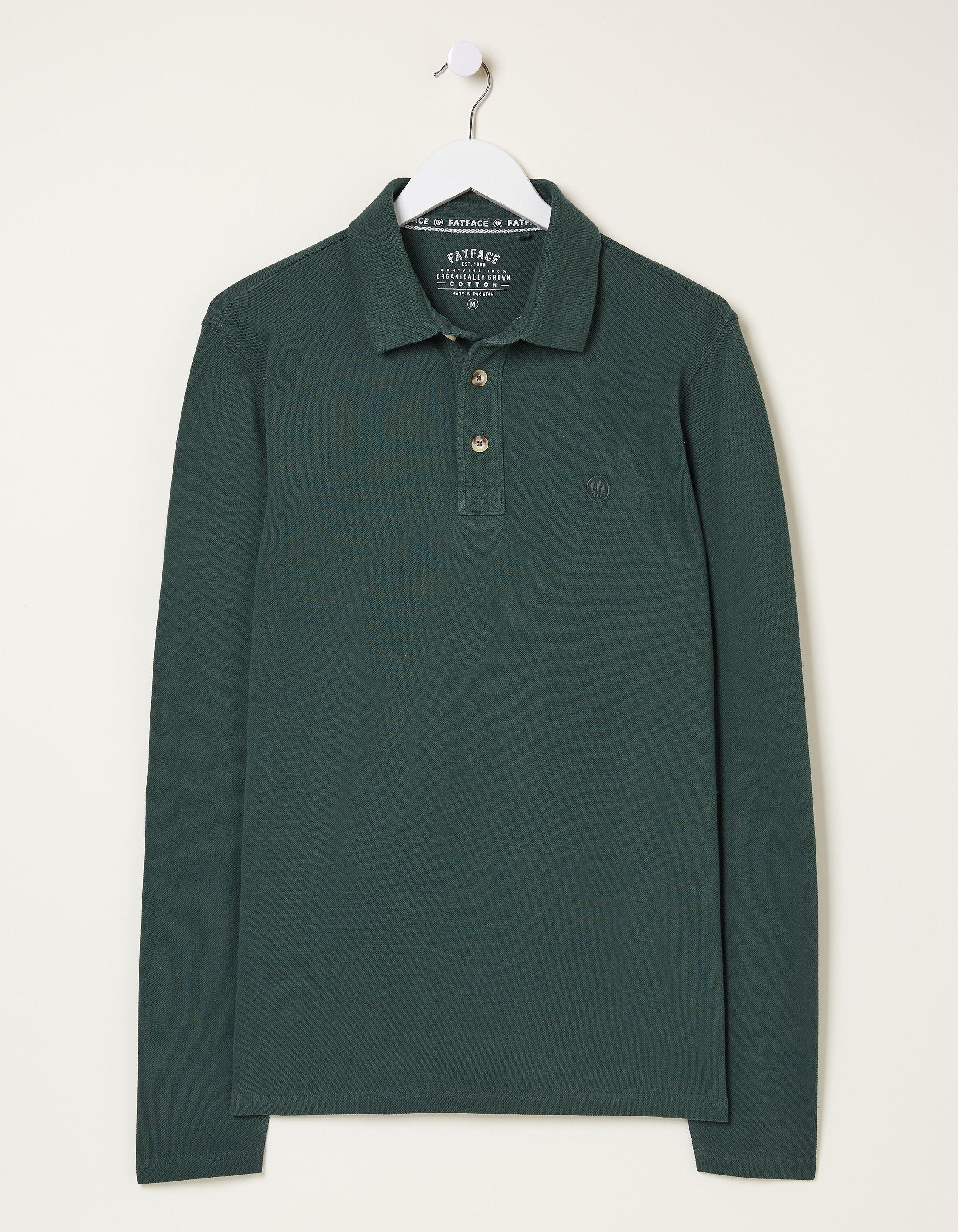 Long Sleeve Organic Pique Polo