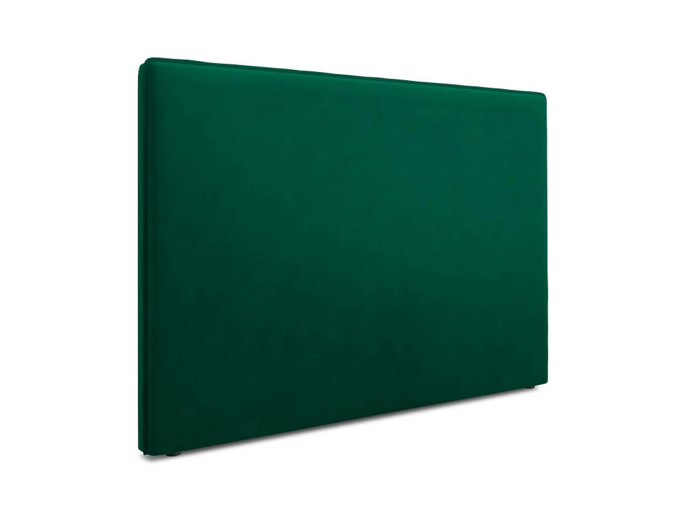 PROVENCE - Tête de lit en velours vert bouteille 120x200x10