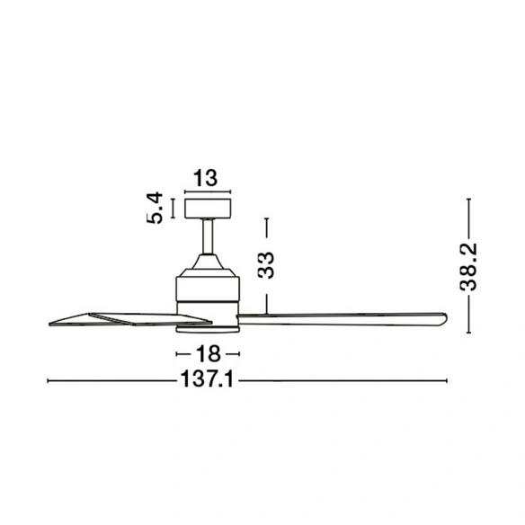 Ventilator »Axel «, LED, weiß