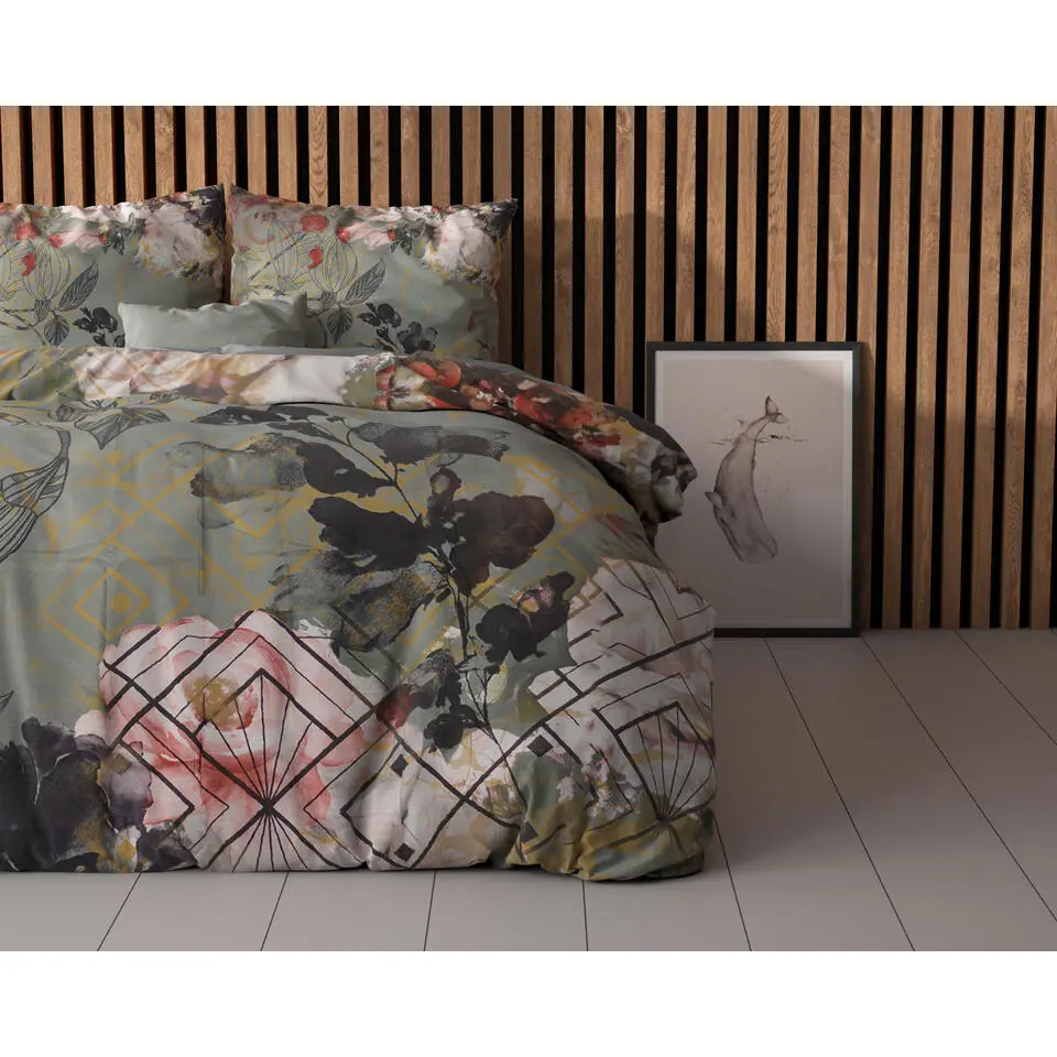 Dekbedovertrek Triangle Nature 240x220 �?Zacht & Ademend �?Incl. 2 Kussenslopen