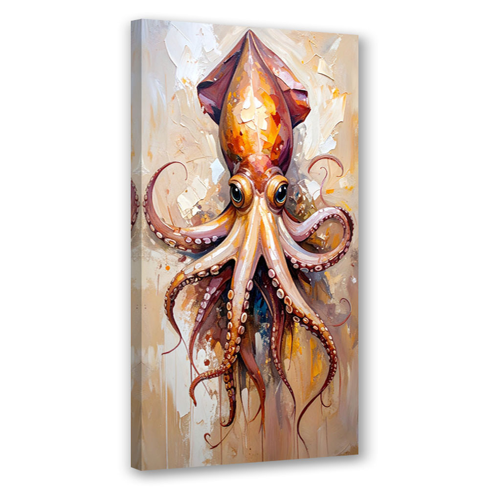 Feeby Obraz do kuchni baru restauracji, Ośmiornica Ocean Natura 40x80