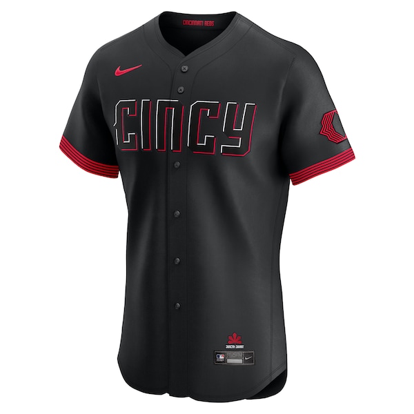 Cincinnati Reds Nike City Connect  Elite Jersey - Black