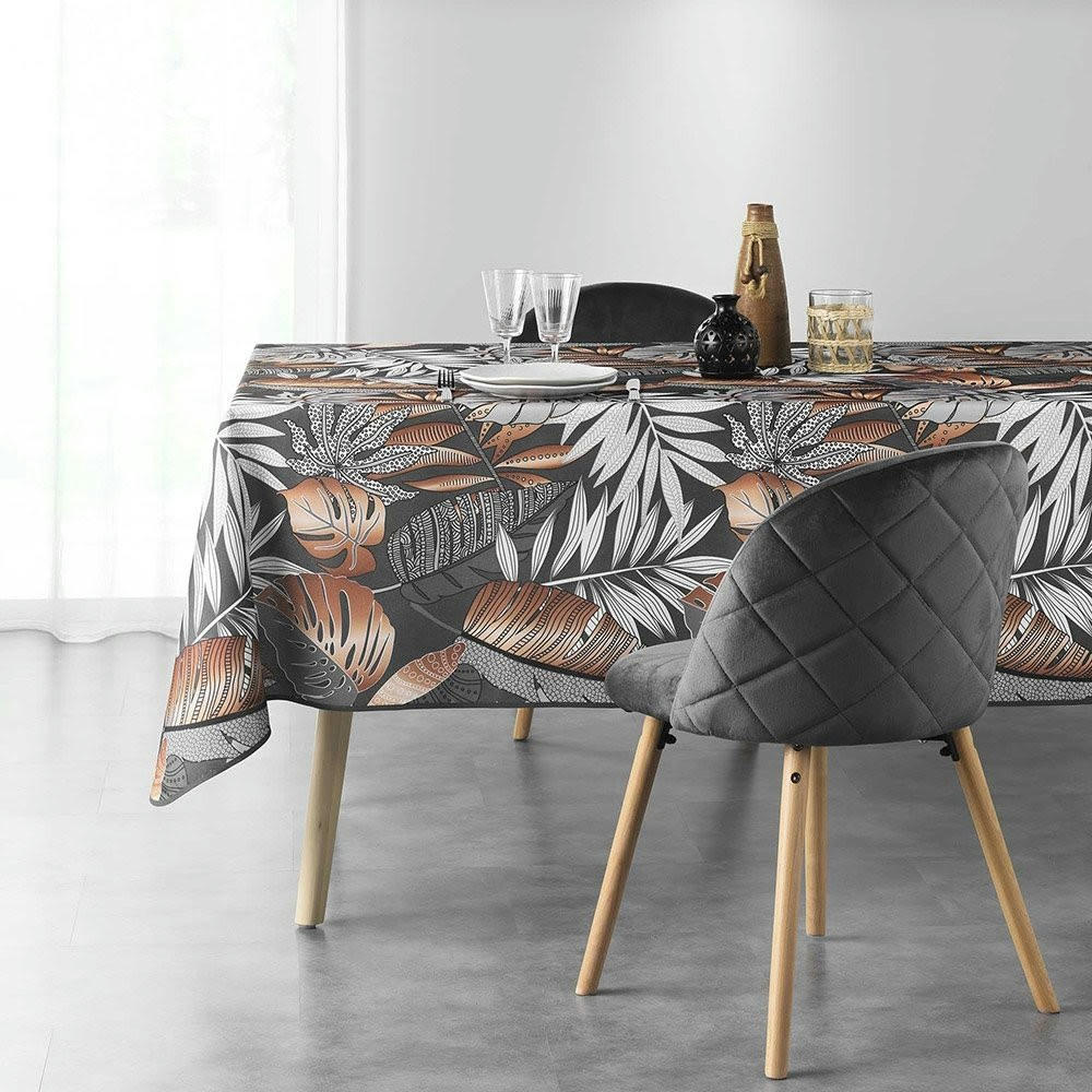 ALIANOR - Nappe antitâche rectangulaire anthracite 150x240cm