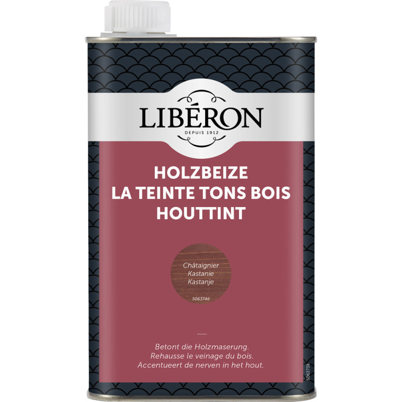 Teinte pour bois chataignier 0,5 L LIBERON