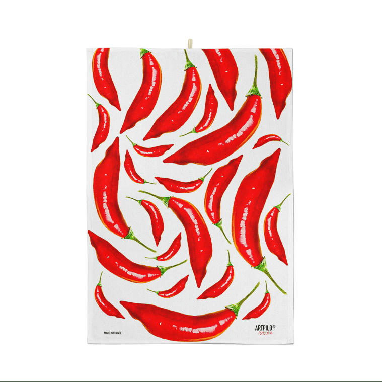 - Torchon cuisine coton blanc