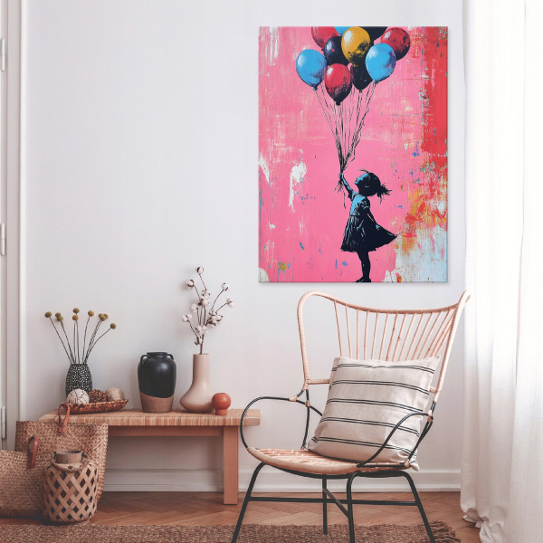 Obraz Abstrakcja Banksy Dziewczynka Do Sypialni Salonu Kuchni 60X40