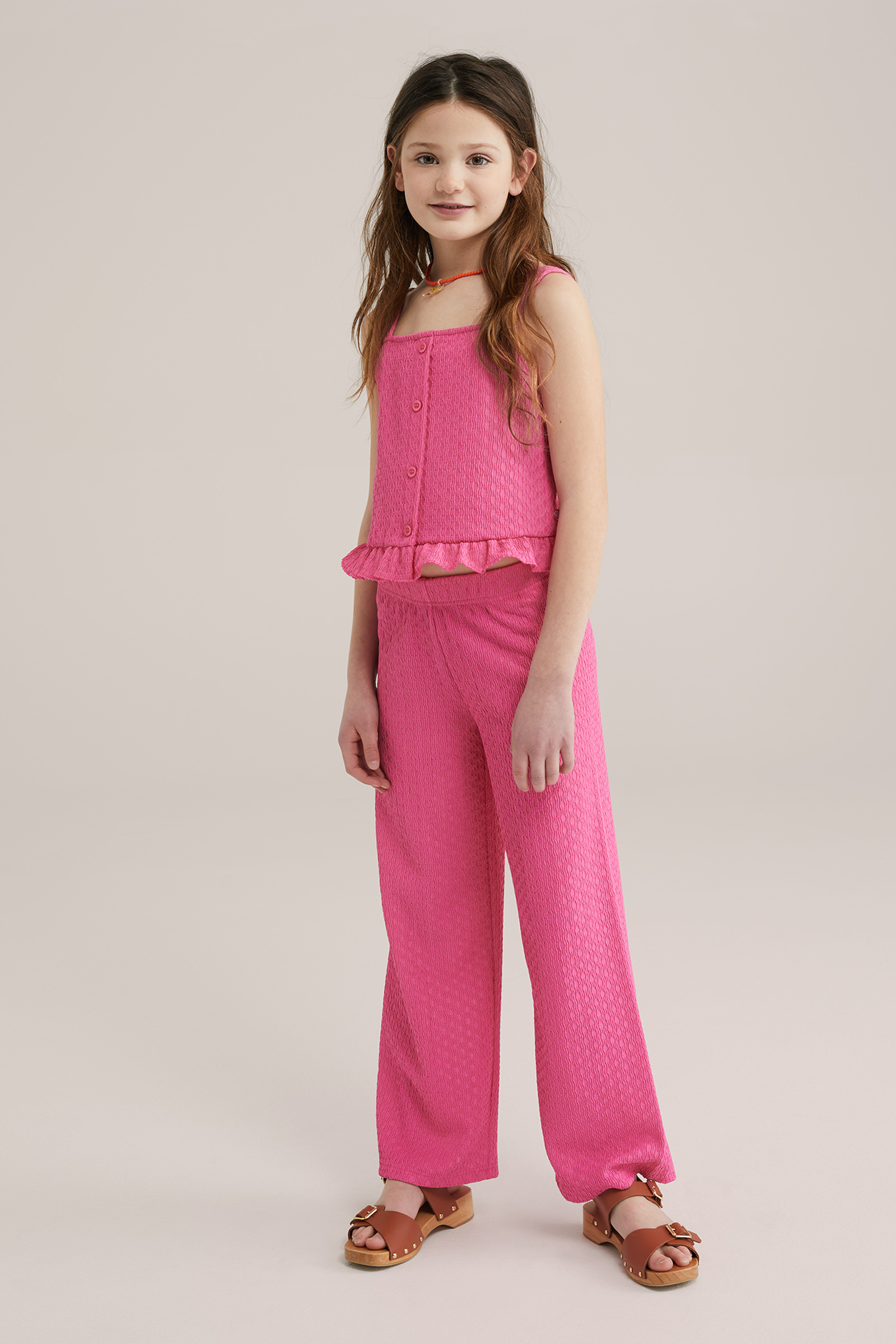 Meisjes broek met structuur