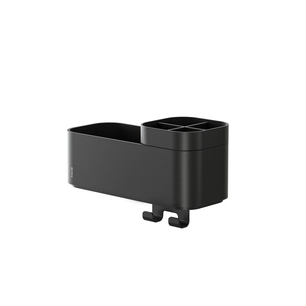 Tiger 2-Store Opbergbakje met handdoekhaak en tandenborstelHouder 25 c