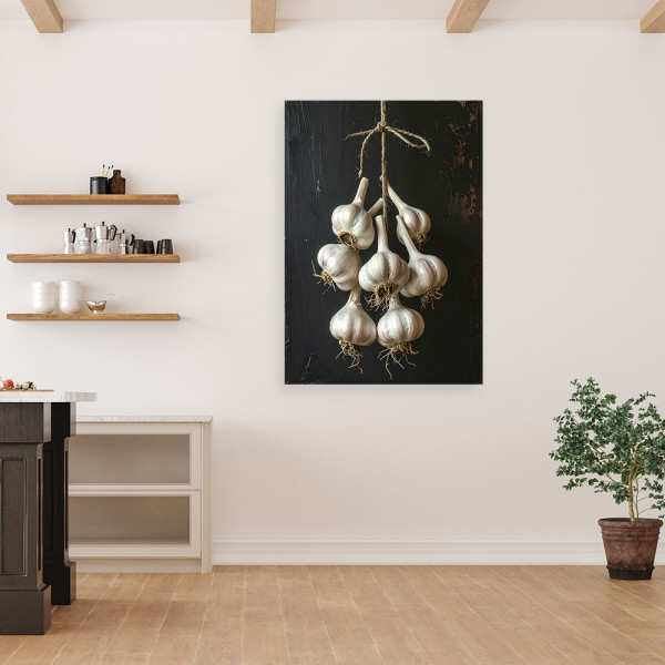Obraz do kuchni restauracji baru jadalni, Suszony czosnek 20x30