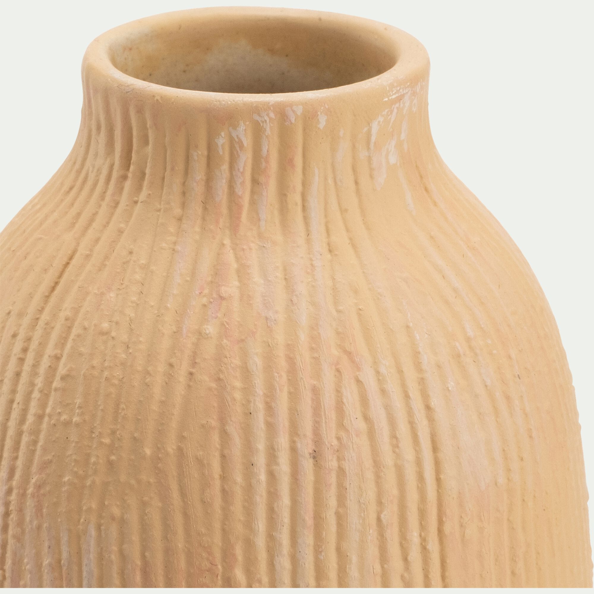 SABURI - -*-PP-SABURI VASE TEXTURE D7,2XH9,5CM BEIGE SABLE