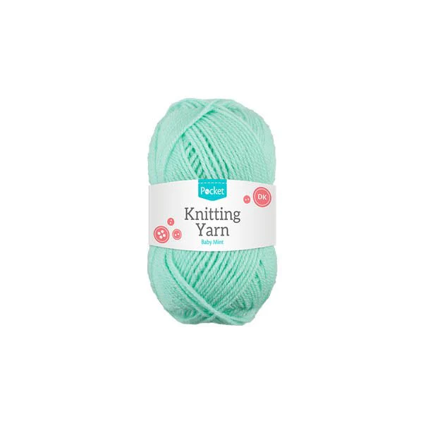 Pocket Knitting Yarn Baby Mint 75g