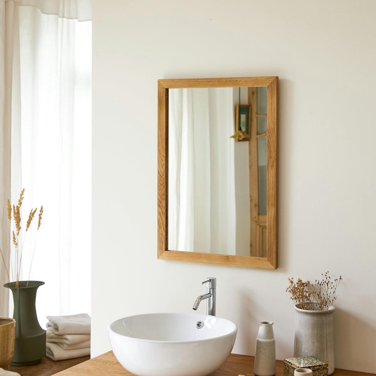 SERENA - Miroir en chêne 70x50 cm