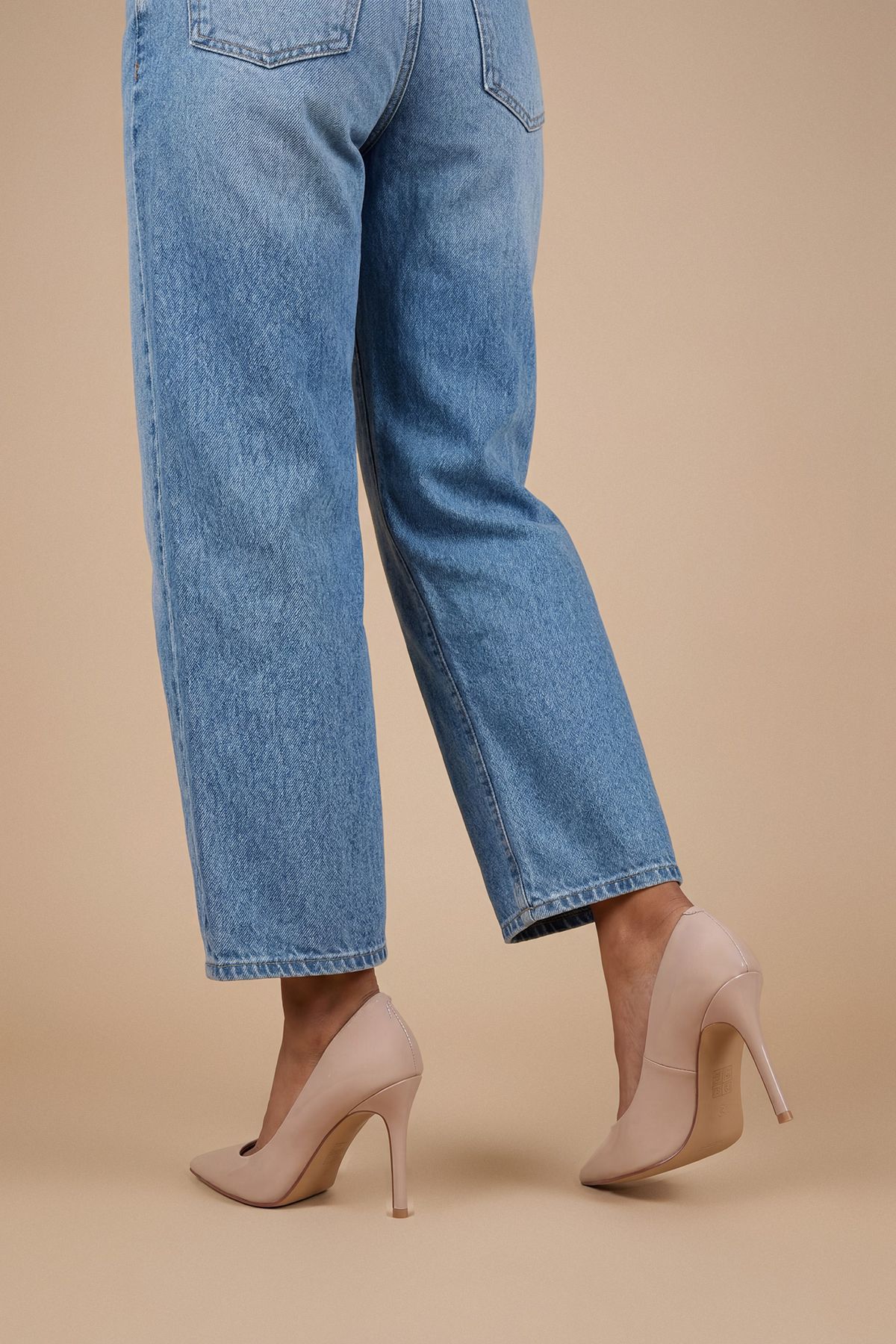 Dorothy Perkins Sidnie Faux Leather Stiletto High Heeled Court Shoes