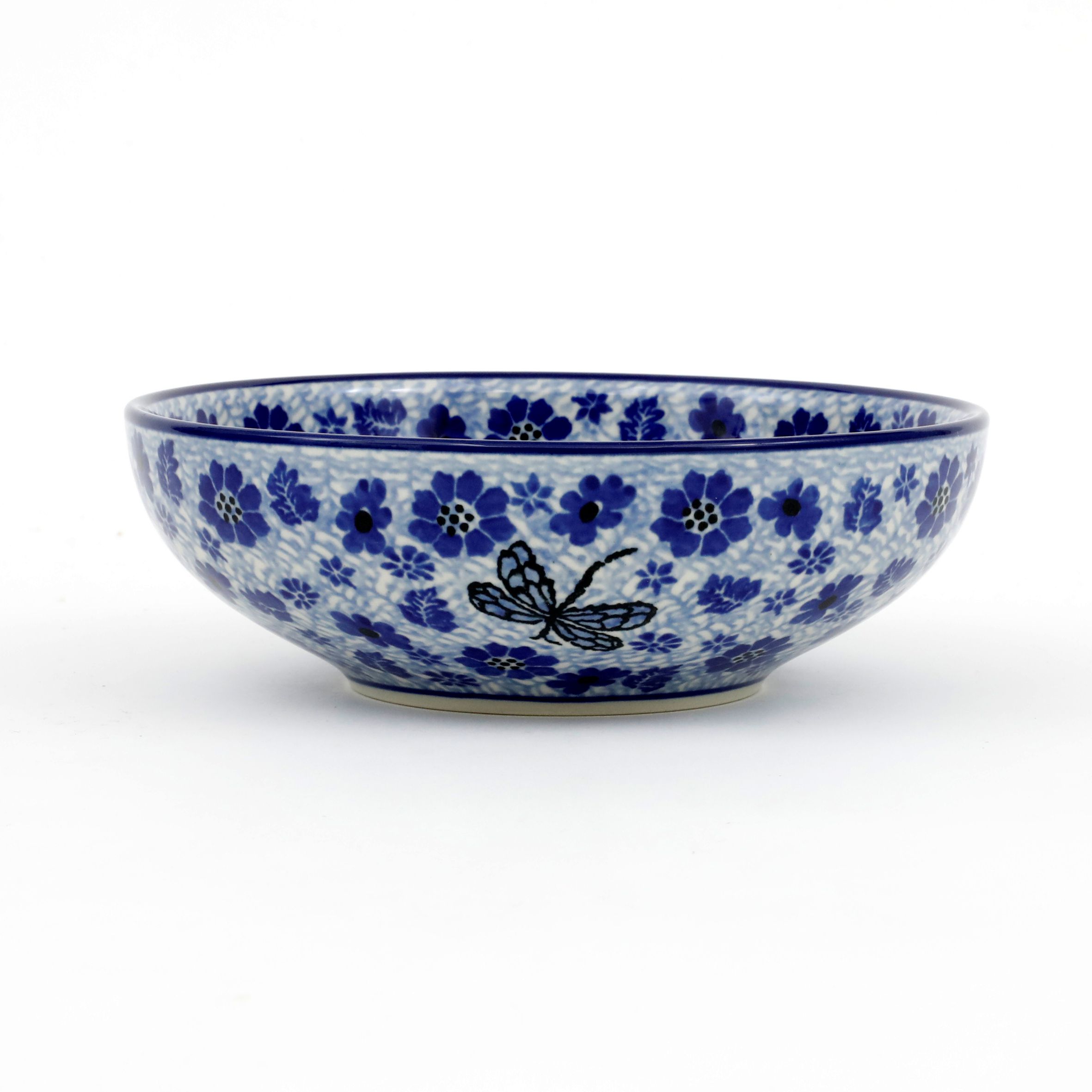Miska ceramiczna B90 0,5l  1443X Ważka w kwiatach