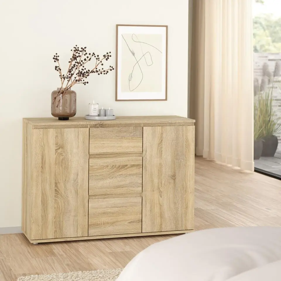 Dressoir Naturel - 119x40x84cm - Nova